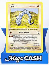 Onix 56/102 First 1st Edition Shadowless Base Set 1999 NM